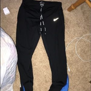 Nike capris blue on the bottom